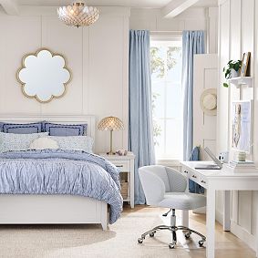 Microbeaded Floral Mirror (30")