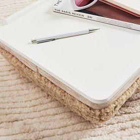 Simple Cozy Sherpa Latte Lapdesk