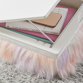 Unicorn Faux-Fur Charging Lapdesk