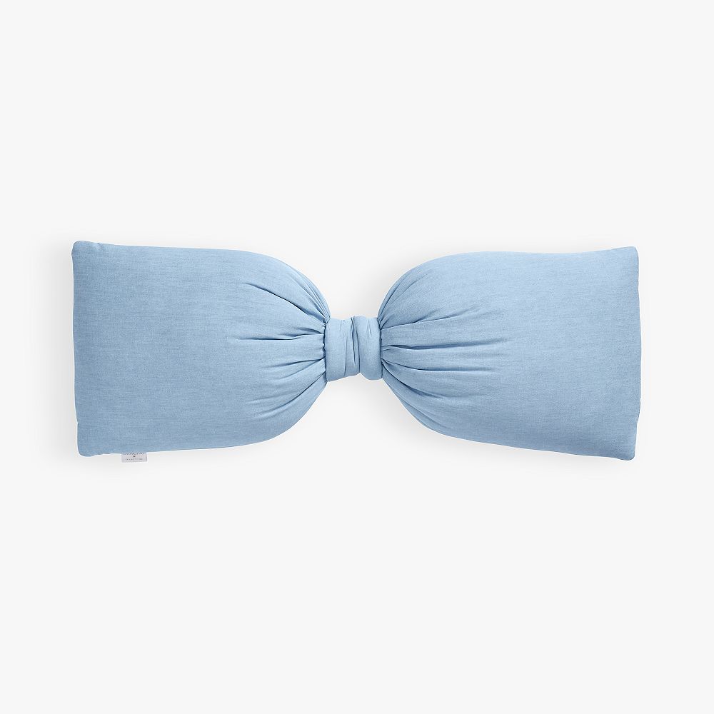LoveShackFancy Oversized Bow Pillow - Shaped, Blue