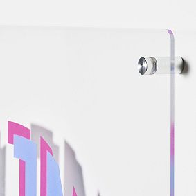 Acrylic Square Decal Monogram