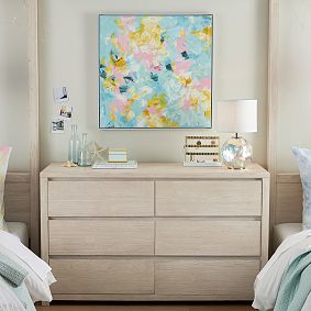 Framed Pastel Abstract Art