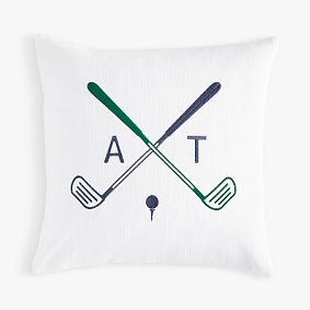 Golf Monogram Pillow Cover