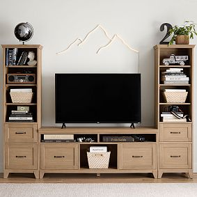 Hampton Media Tower with Drawers (100")