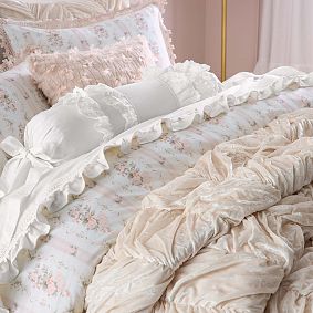 LoveShackFancy Daydream Ruffle Flannel Sheet Set