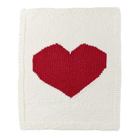 St. Jude Heart Knit Throw