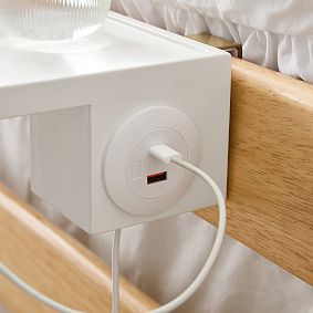 Charging Bedside Tray with USB A/C (6"x11.75")