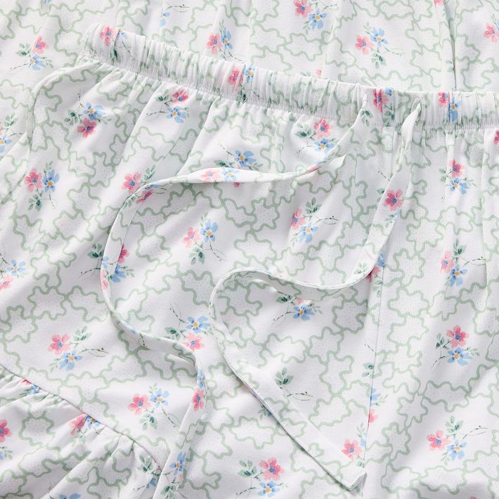 Hill House Home Clematis Scallop Short Pajama Set | Pottery Barn Teen