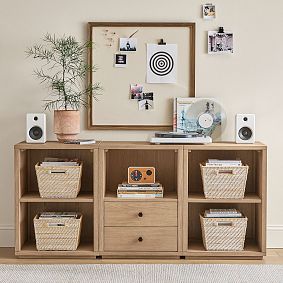 Keaton 5-Cubby Bookcase with Drawers (66")