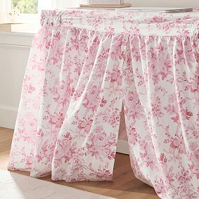 LoveShackFancy Damask Desk Skirt