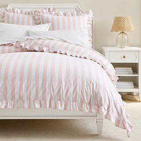 Cabana Stripe Ruffle Duvet Cover