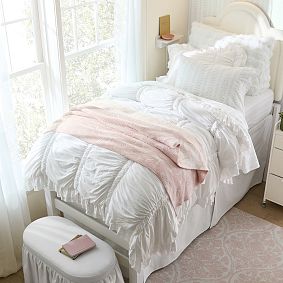 Vaulted Twin XL Bedskirt