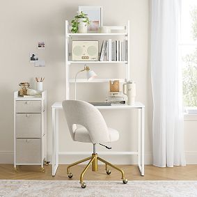 Dorm Foldable Wooden Desk Hutch (28")