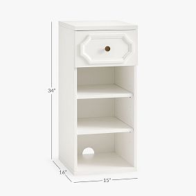 Polished Tall Nightstand (15")