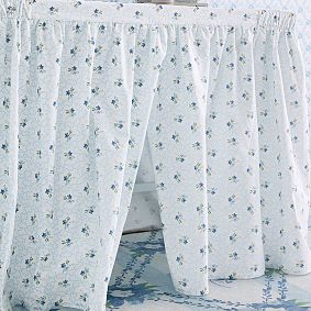 Hill House Home Clematis Scallop Floral Desk Skirt
