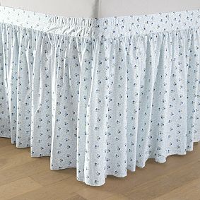 Hill House Home Clematis Scallop Floral Vaulted Bed Skirt