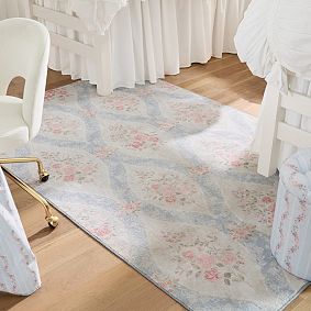 LoveShackFancy Rose Trellis Washable Rug