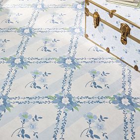 Hill House Home Stripe Trellis Washable Rug