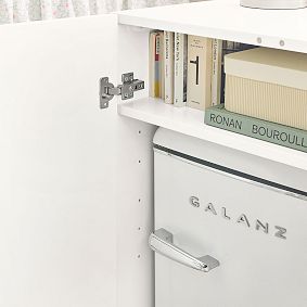Dorm Polished Mini Fridge Cabinet (30")