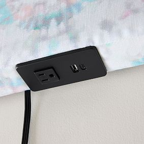 Kendra Scott Smart Auburn Tufted No Nails Dorm Headboard-Gem Mosaic