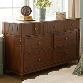 Chris Loves Julia 7-Drawer Scallop Dresser (56w x 19d")