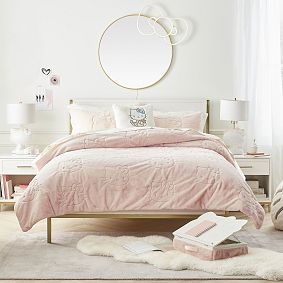 Solid Viscose Rug - Light Grey