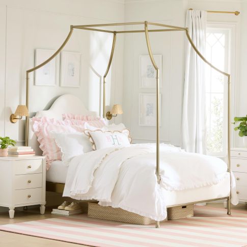 Pops of Gold Bedroom