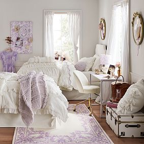 LoveShackFancy Scallop Eyelet Bolster Pillow