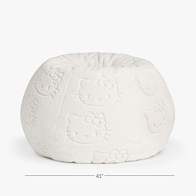 Large Hello Kitty® Ivory Faux Fur Bean Bag Chair Slipcover Only