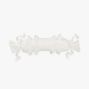 LoveShackFancy Scallop Eyelet Bolster Pillow - Thumbnail 2