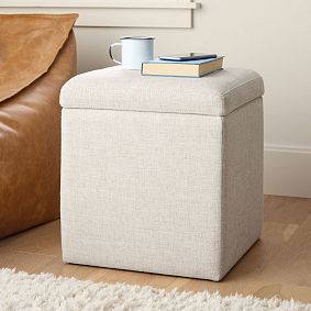 Simple Square Storage Ottoman