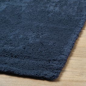 Ultra Plush Shag Wool Rug - Navy