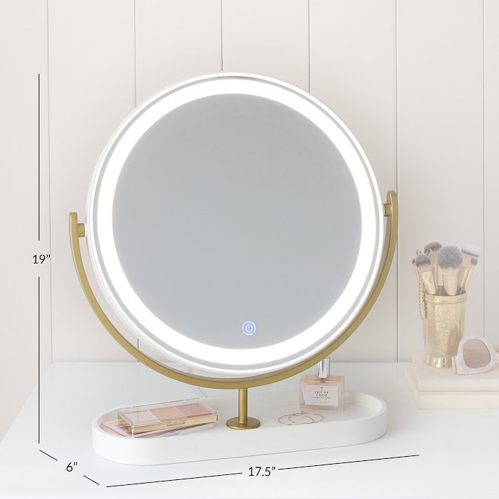 Pottery Barn Glam Light Up Mirror Vanity Topper | Gifts for Her