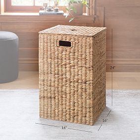 Hudson Woven Lidded Storage Hamper