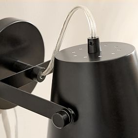 No Nails Metal Plug In Sconce (6")