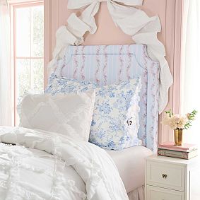 LoveShackFancy Garden Damask Ruffle Wedge Pillow