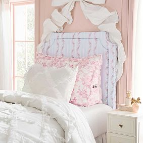 LoveShackFancy Garden Damask Ruffle Wedge Pillow