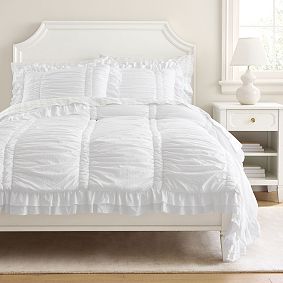 Open Box: Chloe Ruffle Quilt, Twin/Twin XL - White