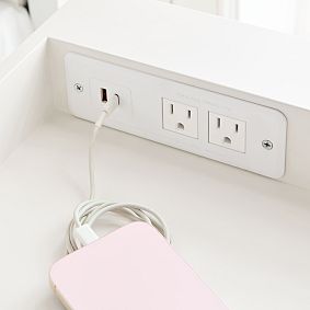 Tall Plug-In Rolling Cart (12.75"x35")