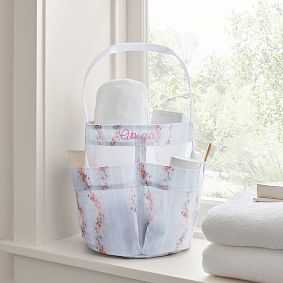 LoveShackFancy Sun Terrace Shower Caddy &amp; Bath Linens Set