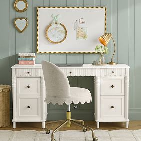 Chris Loves Julia Scallop Storage Desk (65")