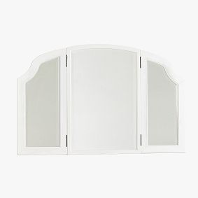 Open Box: Chelsea Mirror Vanity Desk Hutch (50.5") - Simply White