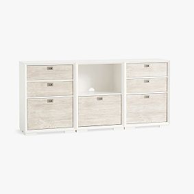 Callum Triple Mixed Shelf Low Storage Cabinet (75")