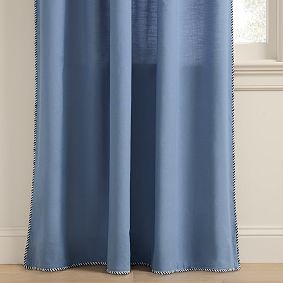 Corded Light-Filtering Curtain