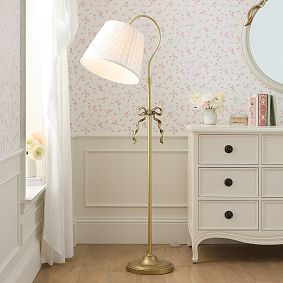 LoveShackFancy Eyelet Bow Floor Lamp (60")