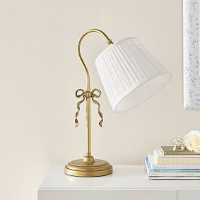 LoveShackFancy Eyelet Bow Task Lamp (20")
