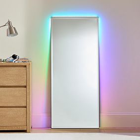 Ombre Ambient Backlit LED Floor Mirror (24"x56")