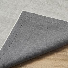 Open Box:  Solid Viscose Rug - Light Gray