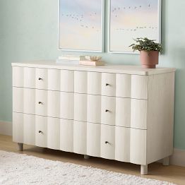 dresser white lacquer Roma Modern Double Made in Portugal Mayberry Hill Alana 7-Drawer Dresser