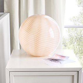 Glass Globe Table Lamp